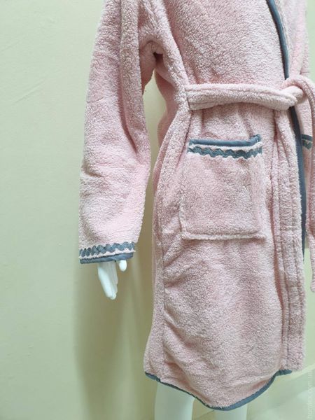 Дитячий халат Zeron Welsoft 7-8 років, колір пудра 125385 фото