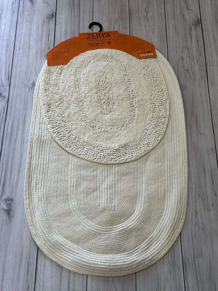Набор овальных ковриков для ванной Zerya, модель V27 (50x60 см + 60x100 см)) 209469 фото