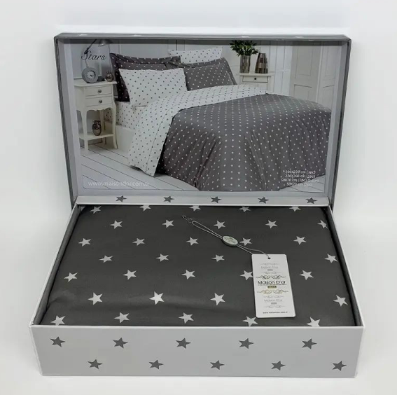 Постільна білизна Maison Dor STARS beige полуторний 193308 фото