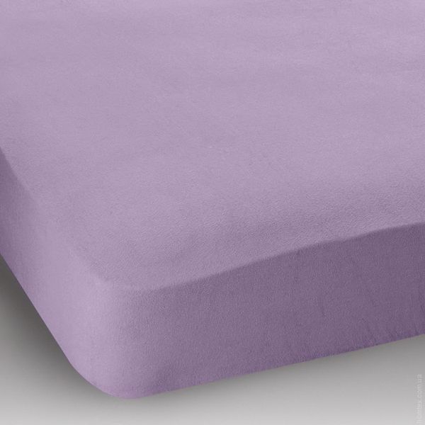 Простирадло натяжне U-TEK Lilac Jersey havlu бахрома 180х200 см 111309 фото