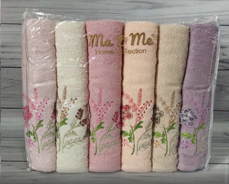 Набір махрових рушників Ma Me Cotton V2 з 6 штук 70х140 см 123582 фото