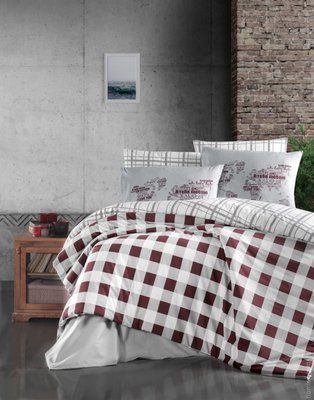 Постільні речі First Choice Edmon dark red ранфорс de luxe євро 104620 фото