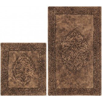 Набір килимків Arya Tiffany Коричневий 2 предмети 60х100 см + 60x50 см 123012 фото