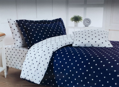 Постільна білизна Maison D'or STARS NAVY полуторний 100496 фото