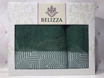 Набір махрових рушників Belizza з 2 штук 50x90 см+70x140 см модель 15 94420 фото