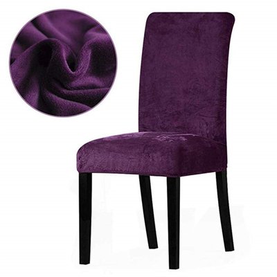 Чохол на стілець мікрофібра Homytex фіолетовий 96011 фото