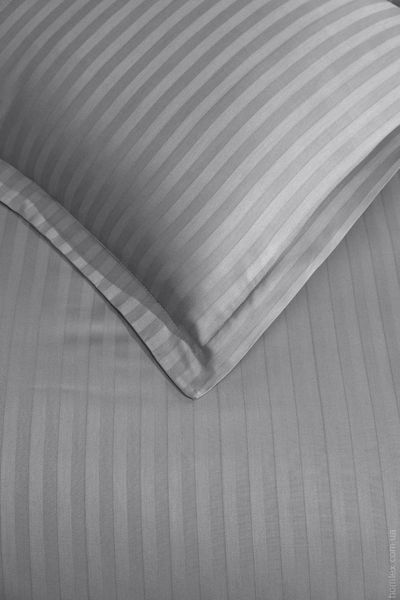 Постільна білизна Zeron Satin Stripe grey полуторний 120117 фото