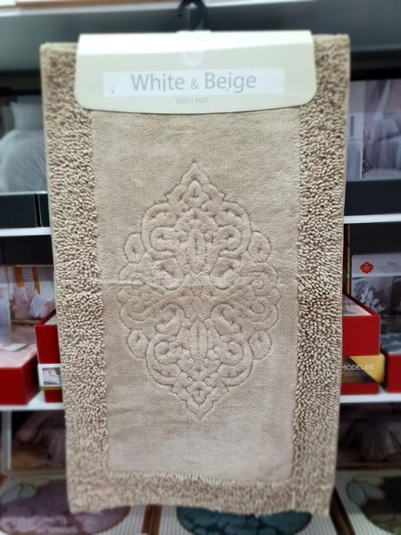Набор ковриков из 2-х штук White Beige 50x60 см + 60x100 см, модель 5 194575 фото