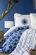 Набор постельное белье с пледом и покрывалом Karaca Home Belina mavi 2019-2 голубой евро 64936 фото 2