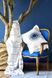 Набор постельное белье с пледом и покрывалом Karaca Home Belina mavi 2019-2 голубой евро 64936 фото 4