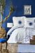 Набор постельное белье с пледом и покрывалом Karaca Home Belina mavi 2019-2 голубой евро 64936 фото 1