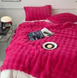 Плед - Покрывало Home Textile Sable 200x230 см с искусственного меха розовое 184889 фото 1
