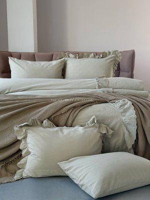 Постільна білизна Istanbul Romantica yesil євро 200х220 jacquard fc31705 фото