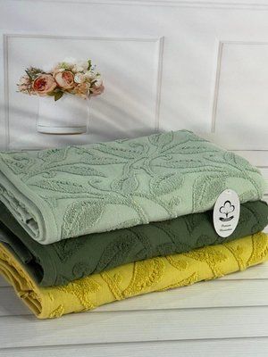Набор махровых полотенец Sweet Dreams Listik из 3-х штук 50х90 см 203967 фото