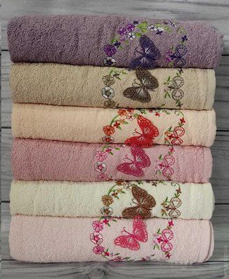 Набор махровых полотенец Ma Me Cotton V1 из 6 штук 50х90 см 123584 фото