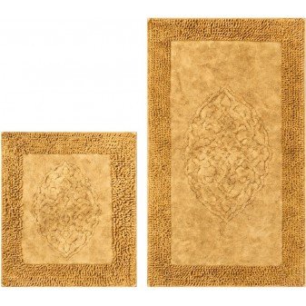 Набір килимків Arya Tiffany Гірчичний 2 предмети 60х100 см + 60x50 см 123011 фото