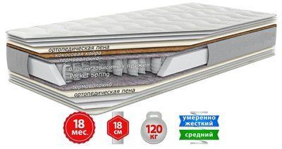 Матрац пружинный Come-for Магнум Кокос 80x190 см 72615 фото