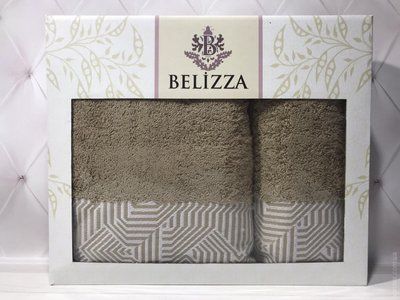 Набір махрових рушників Belizza з 2 штук 50x90 см+70x140 см, модель 14 94419 фото