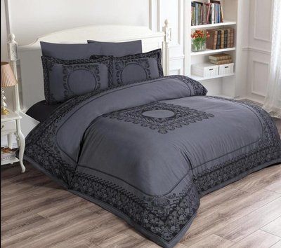 Постільна білизна Maison D'or Tom Ross Grey - Black євро 159693 фото
