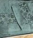 Махрова простирадло - Піке Sikel cotton Botanik 200x220 см зелений 112775 фото 4
