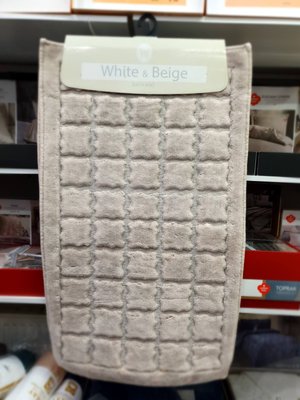 Набір килимків з 2-х штук White Beige 50x60 см + 60x100 см модель 7 194578 фото