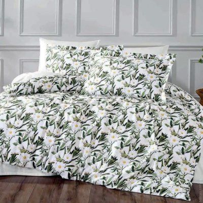 Постільна білизна Tivolyo Home Calderon White євро 141606 фото