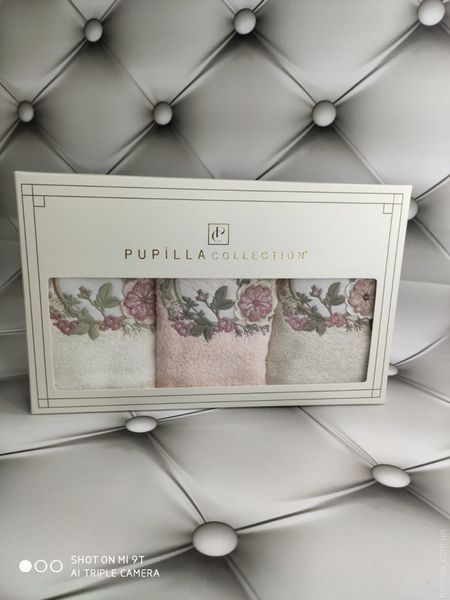 Набор махровых полотенец Pupilla из 3-х штук 30x50 см, модель 17 118635 фото