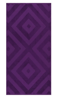 Пляжное полотенце Maisonette Mar Maris Peshtemal фиолетовое 350 г/м2 75х150 см 194418 фото