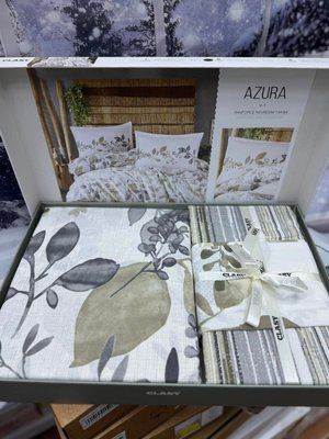 Постельное белье Aran Clasy Ranforce Azura V-1 евро 212861 фото
