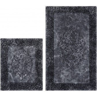 Набор ковриков Arya Tiffany Антрацит 2 предмета 60х100 см + 60x50 см 123009 фото