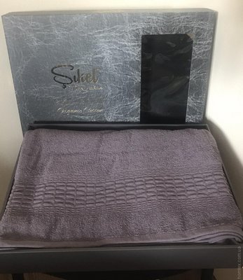 Махровая простыня - Пике Sikel cotton Imperial 200x220 см фиолетовый 112773 фото