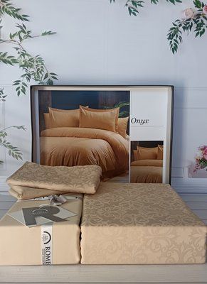 Постельное белье Romeo Home сатин - жаккард Onyx евро 211395 фото