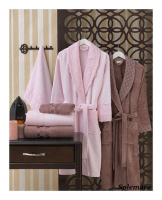 Семейный набор из халатов и полотенец Sikel Eleonor 3D Solemare из 6-ти предметов 112502 фото