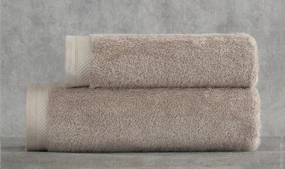 Набір махрових рушників Pavia Lotte Bej із 2 шт. (50x85 см + 70x140 см) 123696 фото