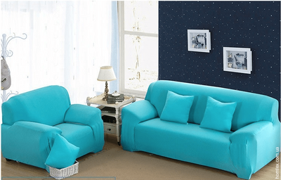 Чохол на тримісний диван HomyTex Блакитний 65563 фото