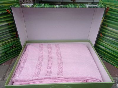 Махрове простирадло Sikel Bamboo Pink 200х220 см 131079 фото