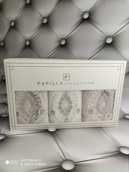Набір махрових рушників Pupilla із 3-х штук 30x50 см, модель 15 118633 фото