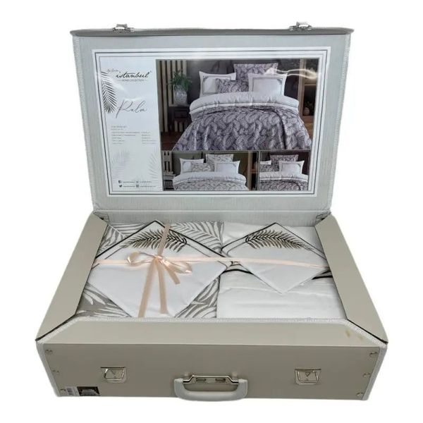 Комплект постельного белья Istanbul с покрывалом PALM BEJ SET 124025 фото
