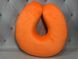 Подушка ErgoFoam ортопедична рогалик, з ефектом пам'яті помаранчева 27х32 см. 78133 фото 1