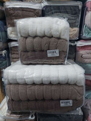 Набор махровых полотенец Cestepe Micro Cotton Premium из 3 штук 70х140 см, модель 14 125252 фото
