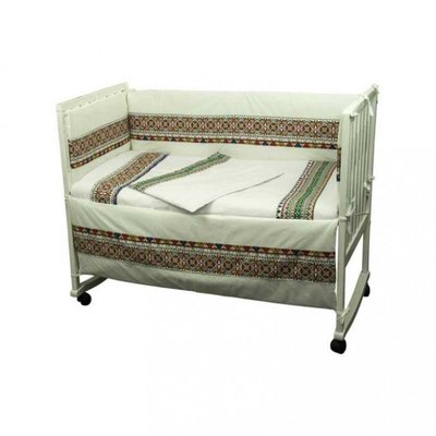 Спальный комплект для детской кроватки Руно "Словяночка" зеленый 62663 фото