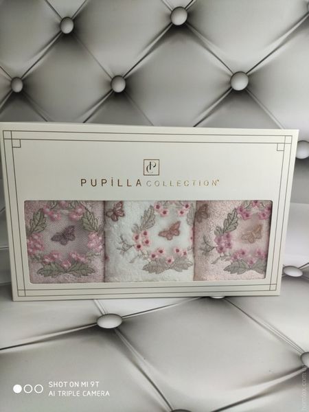 Набор махровых полотенец Pupilla из 3-х штук 30x50 см, модель 14 118632 фото