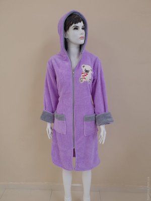 Женский халат Zeron Welsoft фиолетовый. 125166 фото