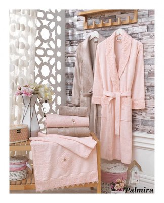 Сімейний набір з халатів та рушників Sikel Eleonor 3D Palmira з 6-ти предметів 112500 фото