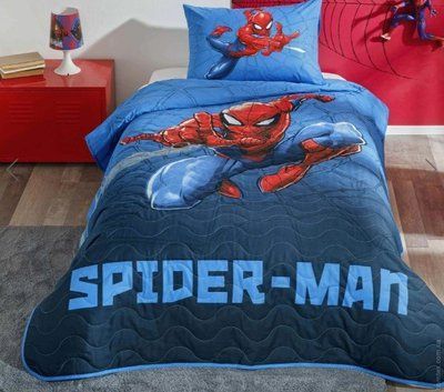 Покривало TAC Disney Spiderman Focus 160x220 см з наволочкою 197362	 фото