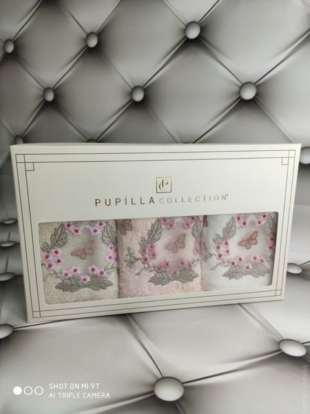 Набір махрових рушників Pupilla із 3-х штук 30x50 см, модель 13 118631 фото