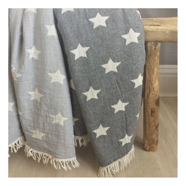 Плед-накидка Barine Wool Star Throw Grey сірий 135x170 см 107932 фото