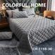 Покривало велюрове Colorful Home 200x230 см, модель CH-1159-30, світло-сіре. 114580 фото 3