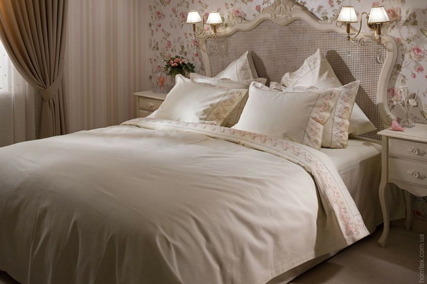 Покрывало Pike Gul Guler Karanfil Kemik 260x260 см 62785 фото