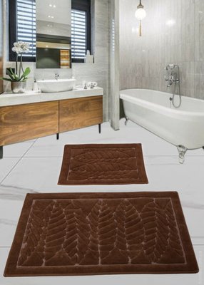 Набір килимків для ванної кімнати Diva Forest Brown 60x100+50x60 см 106858 фото